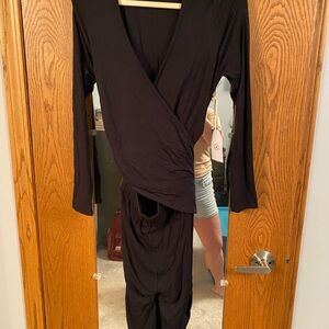 Jackson Rowe Classic Black Wrap Jumpsuit